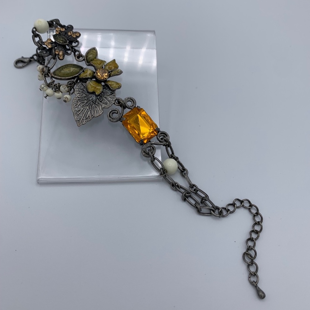 Autumn Colored Antique Chain Bracelet